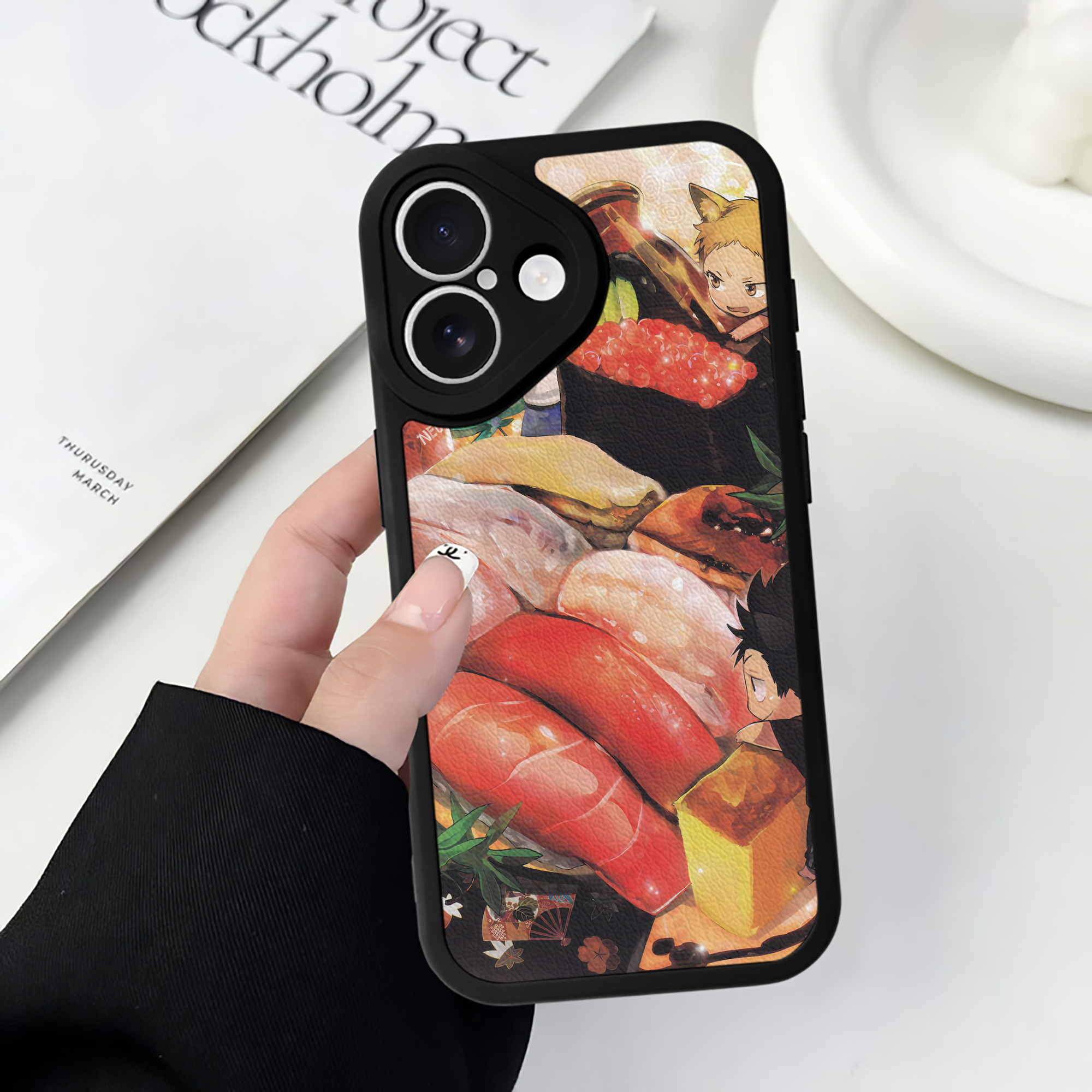 （画像用） ハイキュー!! Haikyu!! 【iPhone 16シリーズ対応】シリコンスマホケース（レザー調） 材質：シリコン